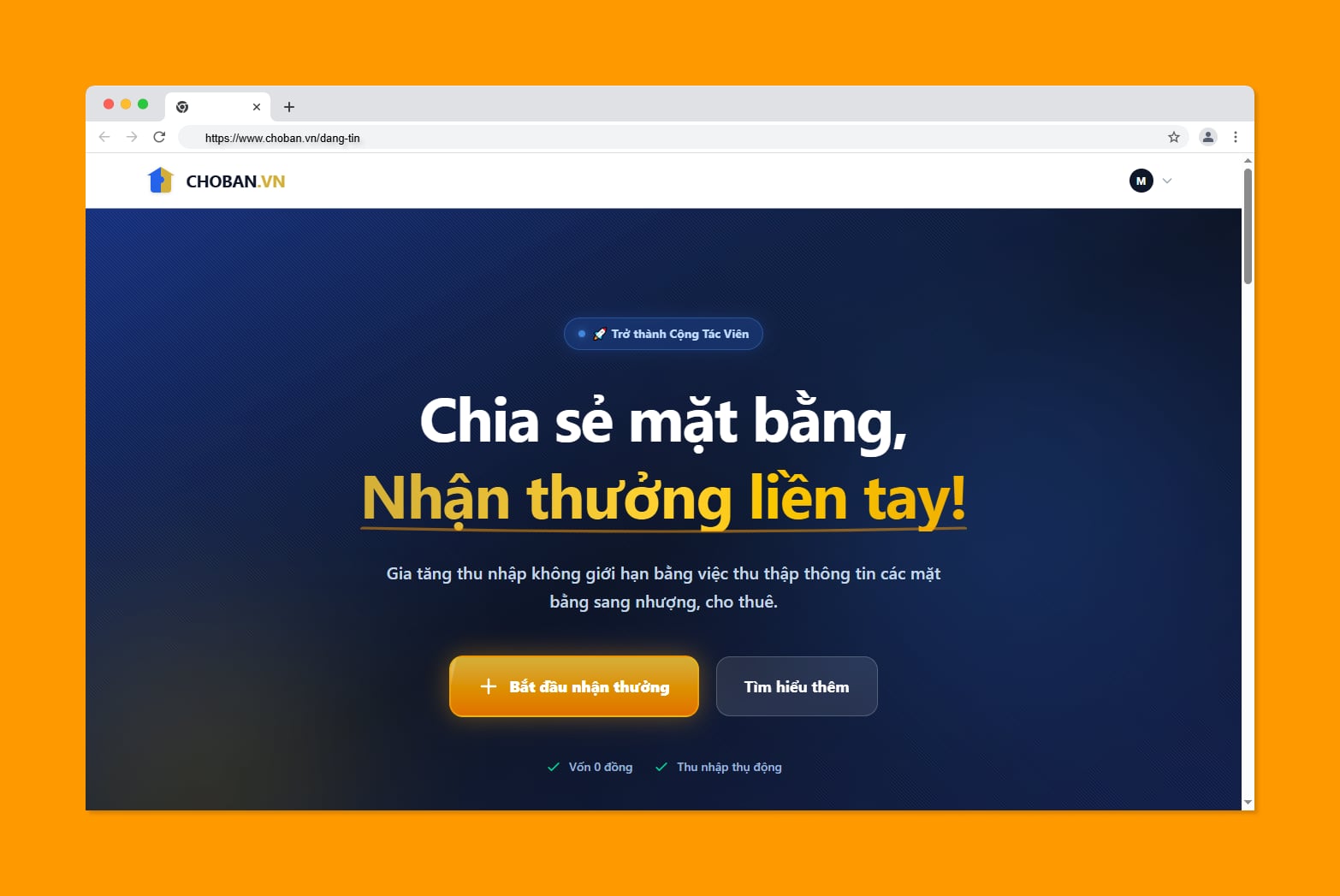Tuyển CTV đăng bài cho ChỗBán.VN